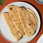 calories in 1 chapati with ghee