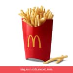 mcdonald's large fries