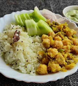 Tasty Chickpea bowl with rice for weight loss