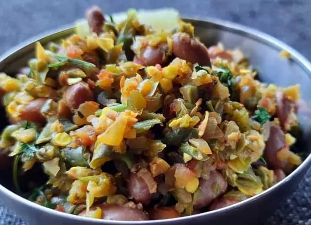 Red Kidney Bean Salad Recipe (Rajma salad)