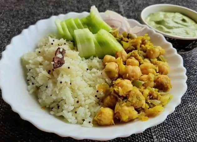 Tasty Chickpeas Bowl With Rice For Weight Loss