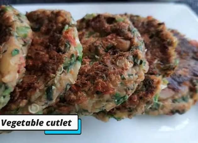 Vegetable cutlet - Low calorie & Tasty Soyabean Veg cutlet