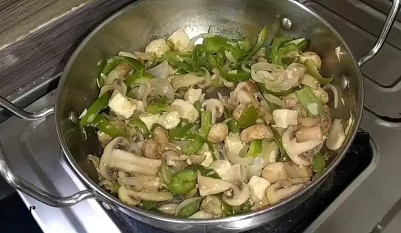 mushroom paneer stir fry for weight loss - Step 06