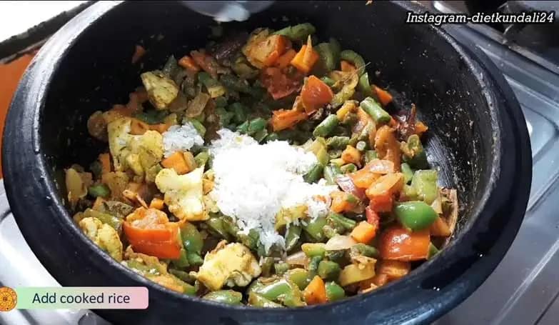 Vegetable Pulao Recipe – Healthiest Weight Loss Rice Recipe - Step-16