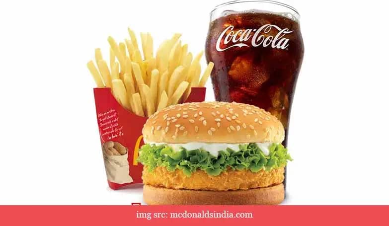 Calories In McDonald's Chicken Burger And Meal