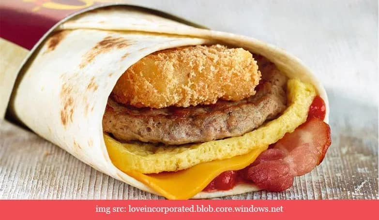 McDonald’s Angus Bacon & Cheese Snack Wrap